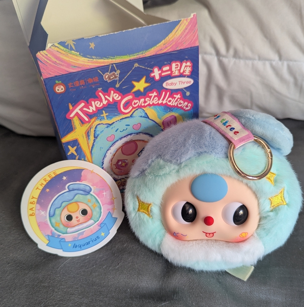 Baby Three Twelve Constellations Aquarious Plush